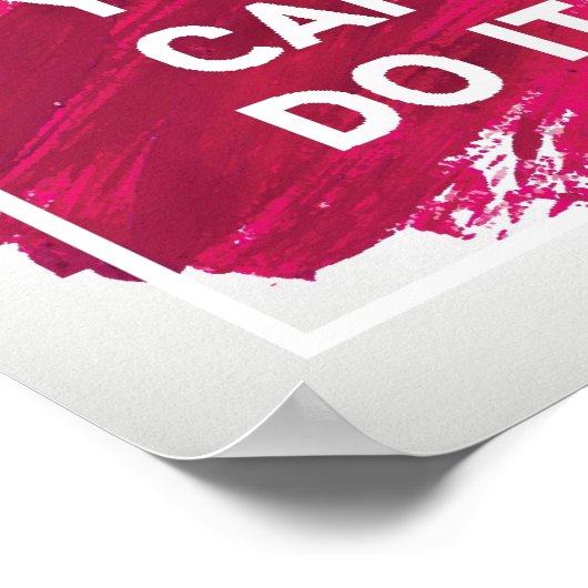 Je kunt het doen 3 poster (Hoek)