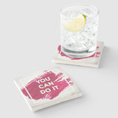 Je kunt het doen 3 stenen onderzetter (Zijkant)