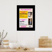 Je kunt het doen! Amerikaanse positieve borstvoedi Poster (Keuken)