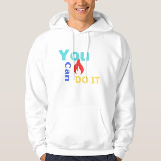 Je kunt het doen hoodie (Voorkant)