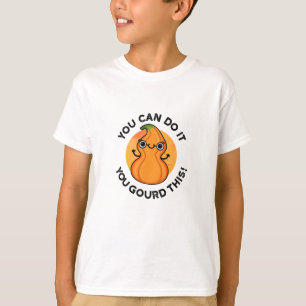 Je kunt het doen, je goot deze positieve veggie wo t-shirt