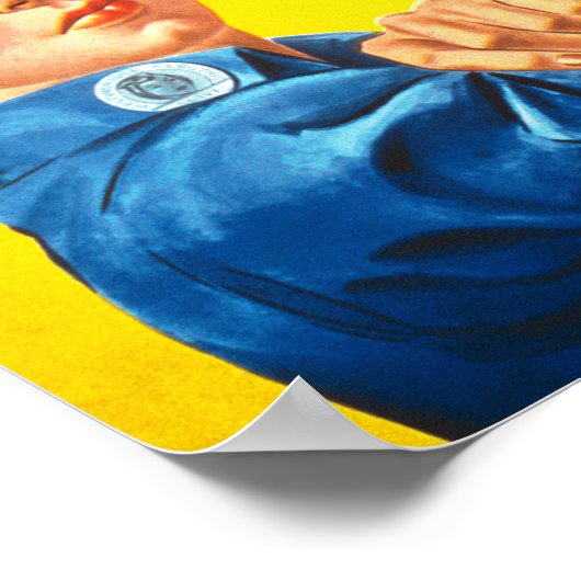 Je kunt het doen met de Riveter Feminist. Poster (Hoek)