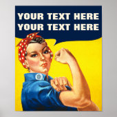 Je kunt het doen met de Riveter Feminist. Poster (Voorkant)