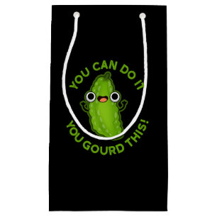 Je kunt het doen met deze grappige Veggie Pun. Klein Cadeauzakje