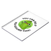 Je kunt het doen met deze grappige Veggie Pun. Notitieboek (Linkerzijde)