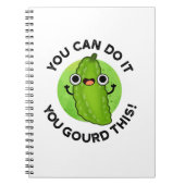 Je kunt het doen met deze grappige Veggie Pun. Notitieboek (Voorkant)