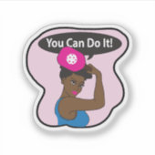 Je kunt het doen met Pickleball (b) Sticker (Voorkant)