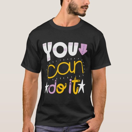 Je kunt het doen Modern Mannen Tshirts (Voorkant)