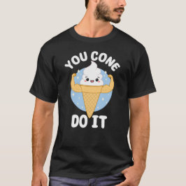 Je kunt het doen Schattige Kawaii eten woordspelin T-shirt