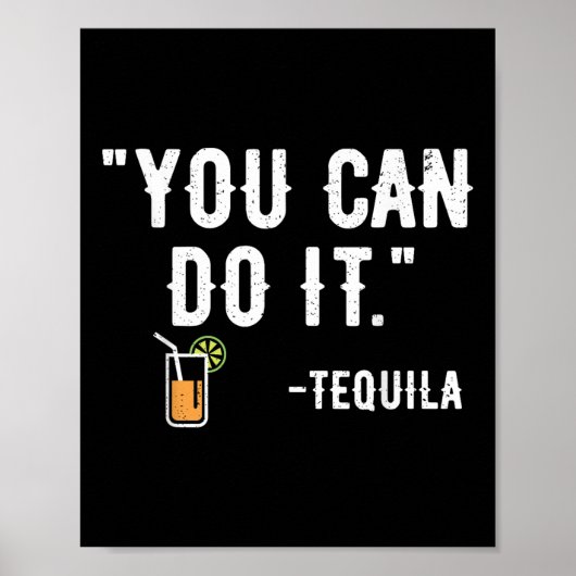Je kunt het doen Tequila Mexicaanse partij Cinco d Poster (Voorkant)