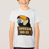 Je kunt het doen | Tri-Blend shirt (Voorkant)