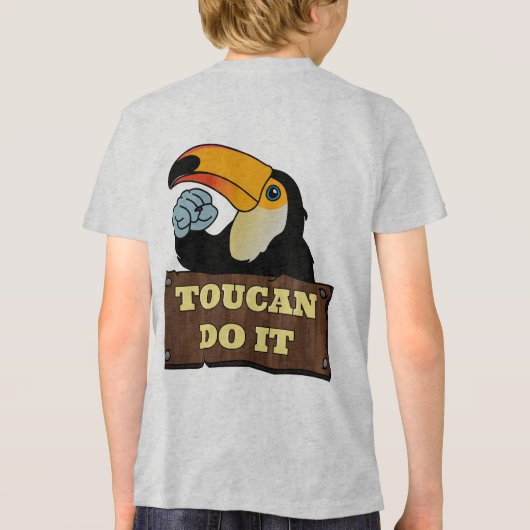 Je kunt het doen | Tri-Blend shirt (Achterkant)