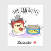 Je kunt het grappig doen met conserven sticker (Vel)