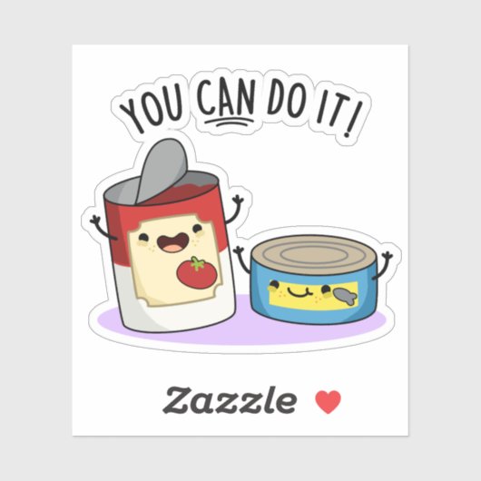 Je kunt het grappig doen met conserven sticker (Vel)