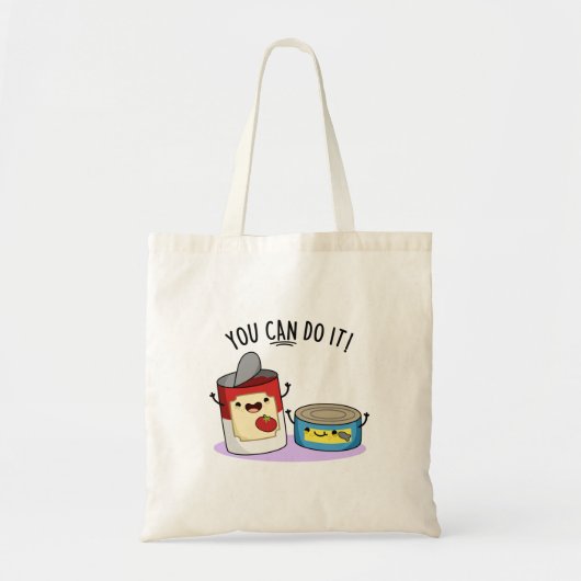 Je kunt het grappig doen met conserven tote bag (Voorkant)