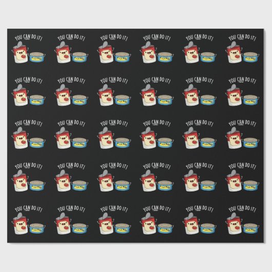 Je kunt het grappig doen met voedsel dat donker is cadeaupapier (Vlak)