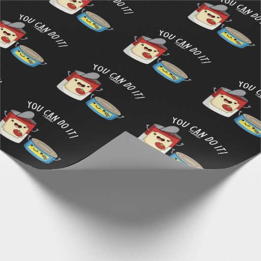 Je kunt het grappig doen met voedsel dat donker is cadeaupapier (Hoek)