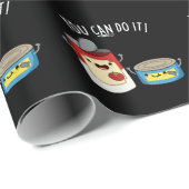 Je kunt het grappig doen met voedsel dat donker is cadeaupapier (Rol Hoek)