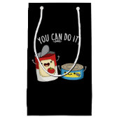 Je kunt het grappig doen met voedsel dat donker is klein cadeauzakje (Voorkant)