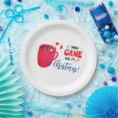 je kunt het in kerst doen papieren bordje (Feest)