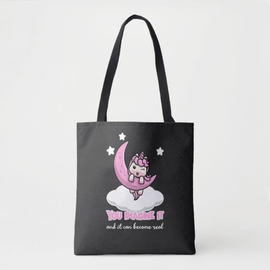 Je kunt het je voorstellen en het kan echt worden tote bag (Voorkant)
