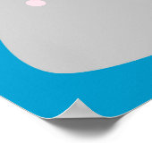 Je kunt het! Kawaii Mt Fuji Poster (Hoek)