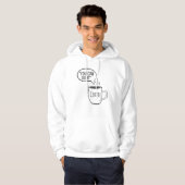 Je kunt het koffie doen hoodie (Voorkant volledig)