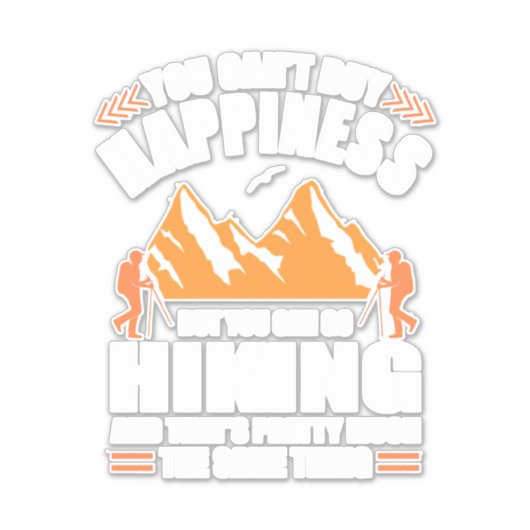 Je kunt het liefhebben en geluk kopen sticker (Voorkant)