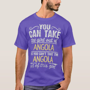 Je kunt het meisje uit Angola halen, maar dat kan T-shirt