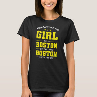 Je kunt het meisje uit Boston Massachusetts halen T-shirt
