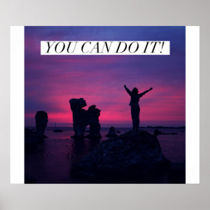 Je kunt het! - Motivatie Poster