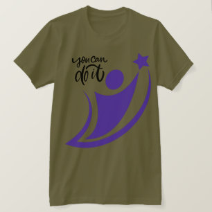 Je kunt het Motivatie T-shirt doen - geef je krach
