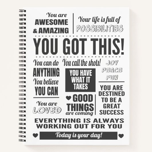 Je Kunt Het Motivational Quotes Notitieboek (Voorkant)