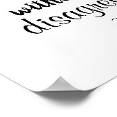 Je kunt het niet eens worden zonder onaangename RB Poster (Hoek)