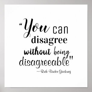 Je kunt het niet eens worden zonder onaangename RB Poster