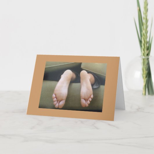 JE KUNT HET NIET VERBERGEN - OVER DE HILL BIRTHDAY KAART (Voorkant)