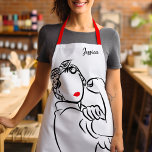 Je kunt het ook meenemen - Stijlvol Rosie de Rivet Schort<br><div class="desc">U kunt het rosie de Riveter Apron - Dit inspirerende ontwerp van het platform, is voorzien van een stijlvol afbeelding dat gebaseerd is op de oranje coole "Wij kunnen het!" Amerikaans propagandaposter. Banden met Rosie de Riveter, die tijdens de Tweede Wereldoorlog een belangrijke rol speelde bij de verplaatsing van vrouwen...</div>