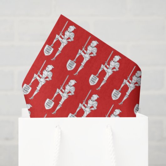 “Je kunt het!” Pak van harnas Tissuepapier (Cadeauzakje)
