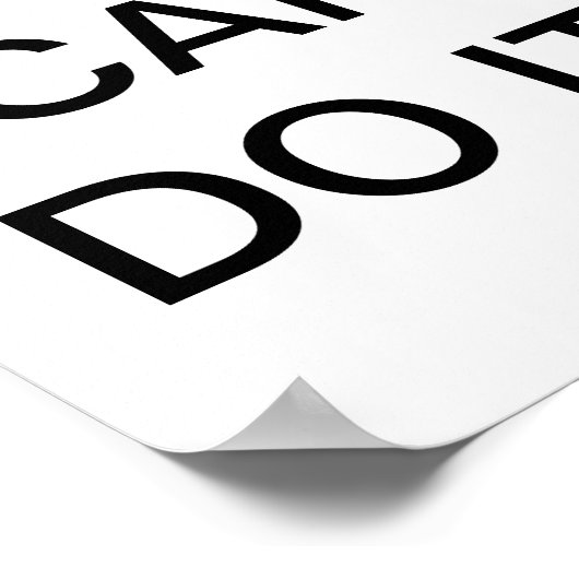 Je kunt het poster van de muur doen (Hoek)