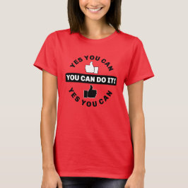 Je kunt het (rood) t-shirt