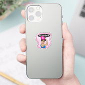 Je kunt het. Rosie Pickleball (L) Sticker (Telefoon)