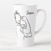 Je kunt het stijlvolle en moderne Rosie de Riveter Latte Mok (Rechts)