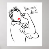 Je kunt het stijlvolle en moderne Rosie de Riveter Poster (Voorkant)