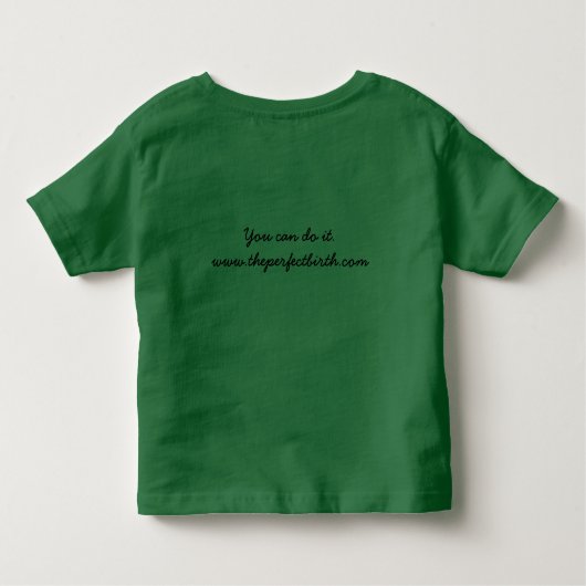 "Je kunt het" Toddler t shirt (Achterkant)