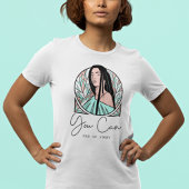 Je kunt het verhaal Motivatie citaat van een meisj T-shirt