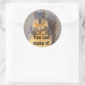 Je kunt het wel maken. ronde sticker (Tas)