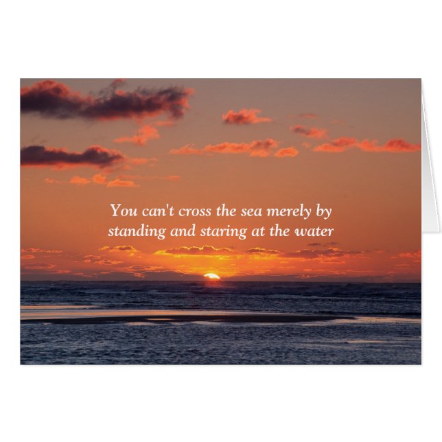 Je kunt het zee niet oversteken (Voorkant Horizontaal)