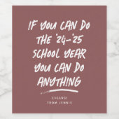 Je kunt iets grappigs inspirerend doen wijn etiket (Enkel label)