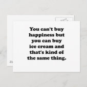 Je kunt ijscrème kopen briefkaart (Voorkant / Achterkant)