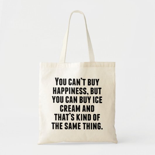 Je kunt ijscrème kopen tote bag (Voorkant)